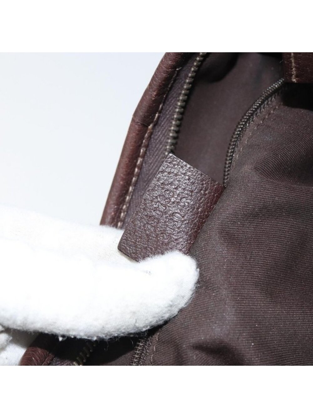 Authentic GUCCI GG Canvas Abbey Shoulder Bag Beige Gold 130738 - Picture 4 of 16